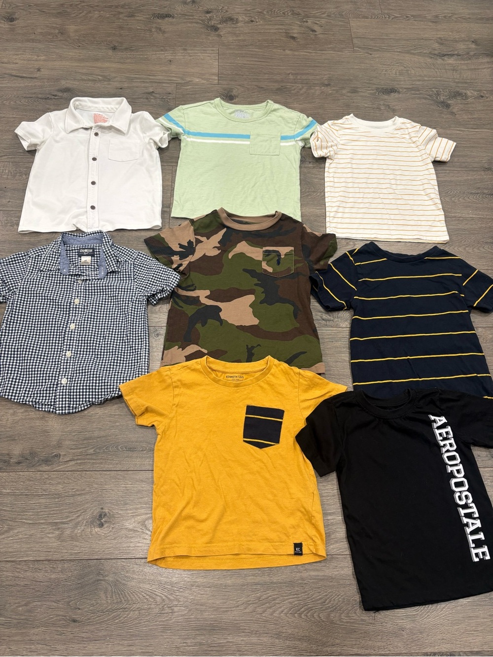 Bundle of 8 boys size 4T shirts. No stains or holes. Excellent used condition!